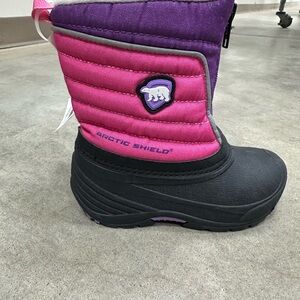 Kids' Pink and Purple Winter Boots
